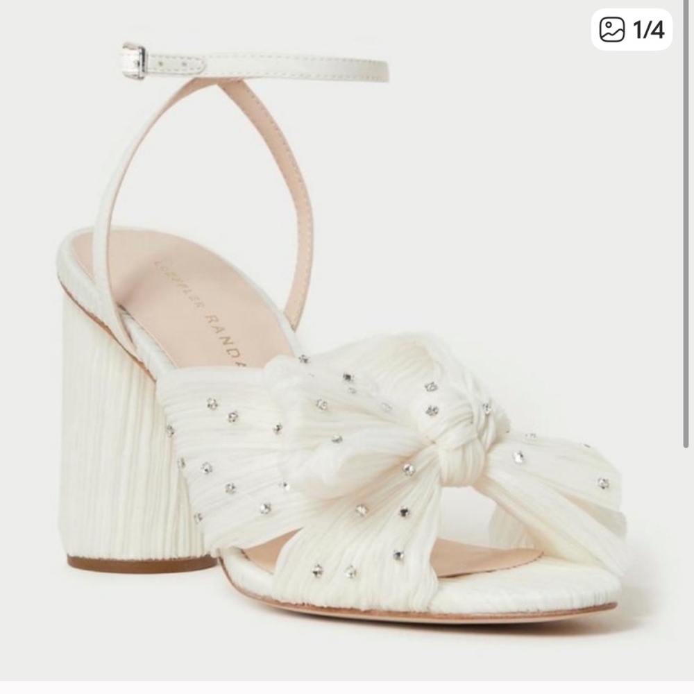 Loeffler Randall Camellia Rhinestone Heels - Size 10.5 NWT